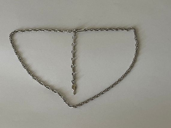 Sarah Coventry silver plated chain 17"- 20" - image 1