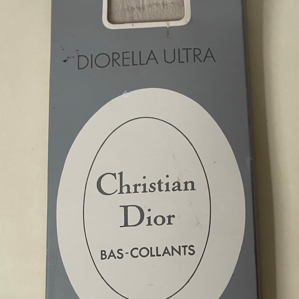 Christian Dior Diorella ultra Cosmetique color plain knit tights with diamond gusset