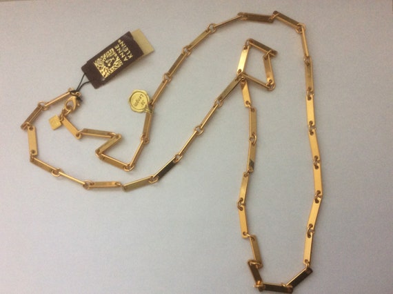 Anne Klein gold plated chain necklace 38" NOS - image 1