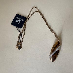 Swarovski  swan mark clear crystals pendant with chain