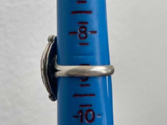 Native American 950 silver hematite ring. Sun mar… - image 4