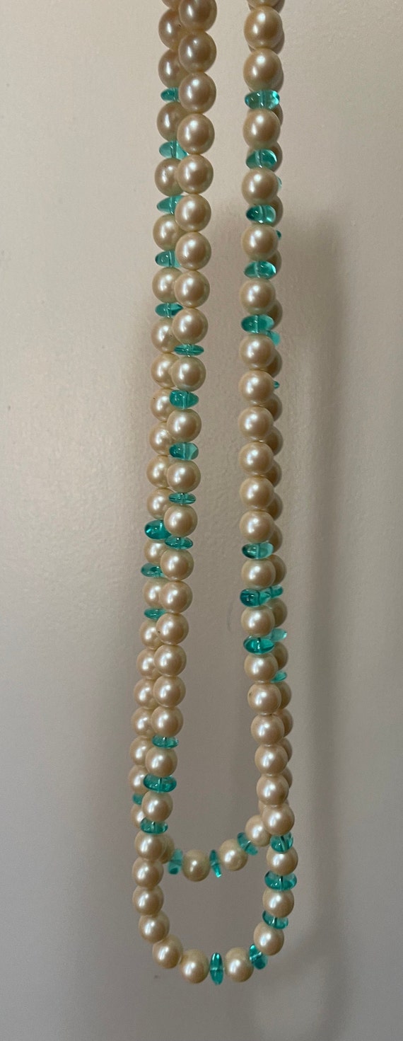 Vintage MONET Glass Pearl Necklace 72116A – VintageDreamBeads