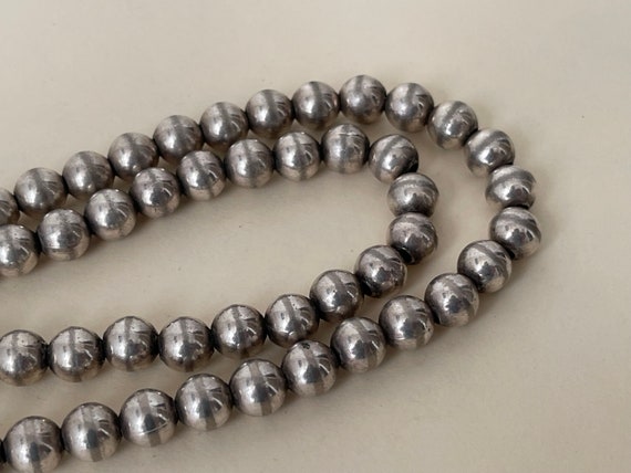 Napier silver tone beaded necklace, ball necklace… - image 2