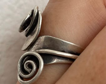 Mexico R.Cazares タスコ メキシコ スターリングシルバー 925 R.cazares Taxco Mexico Sterling Silver 925 Swirls, Spirals