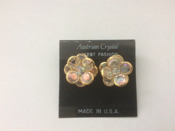 Austrian crystal USA aurora borealis AB  cluster … - image 1