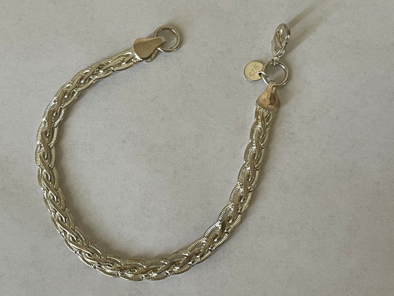Sterling silver 925 chain bracelet 9". - image 1