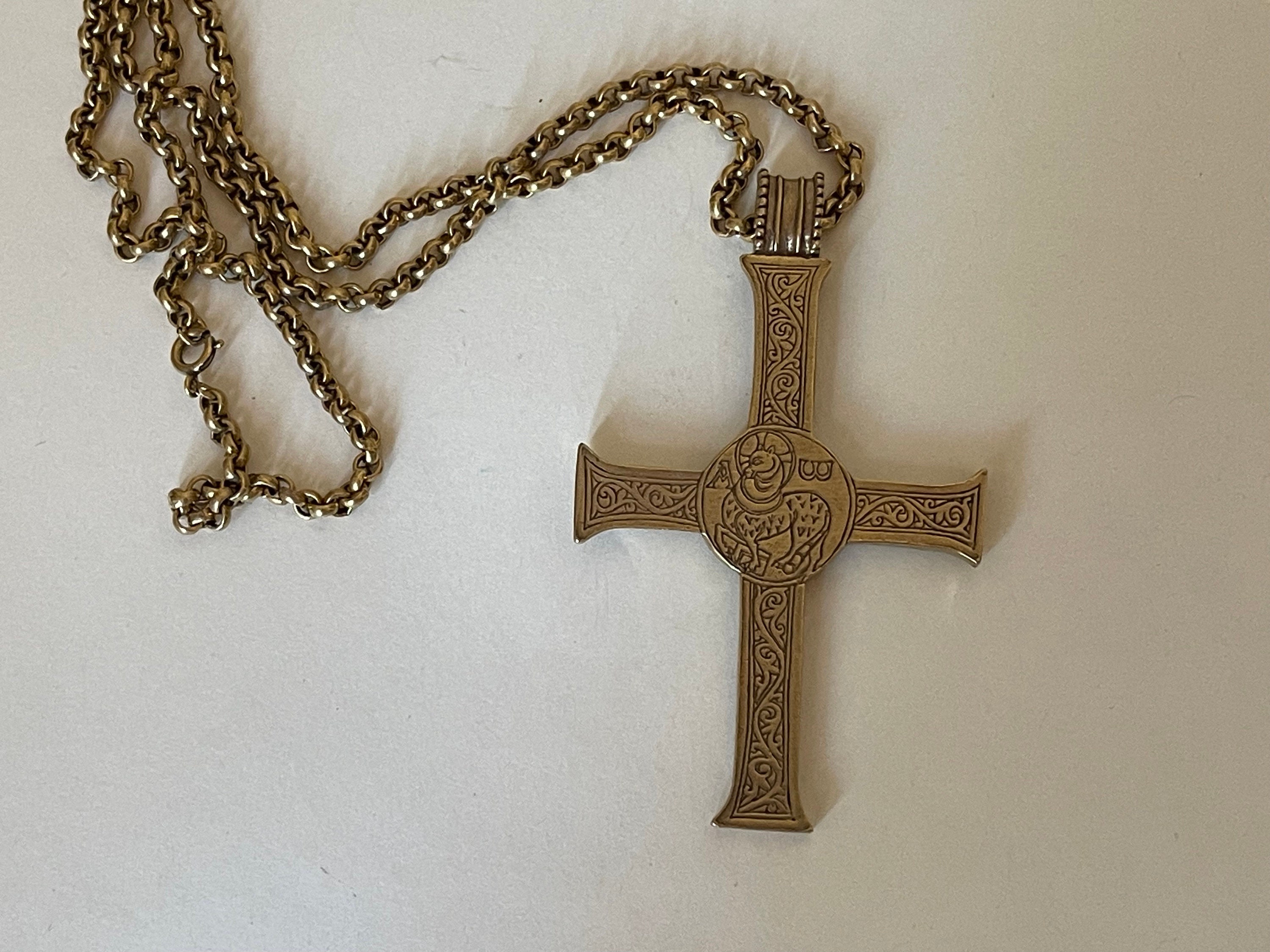 ☆MARS MARK☆ Basic Christian Cross Pendant M19 MARS MARK || Antique Latin Cross Pendant 👑 - Pristina Singapore