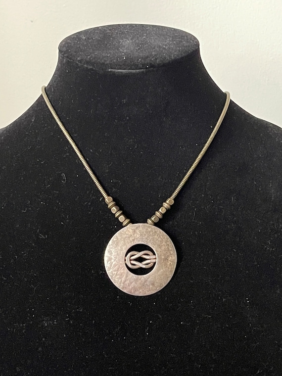Baer SF Marjorie Baer pendant with chain. Handmade