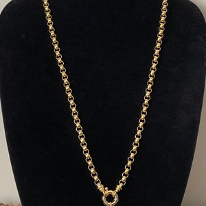 Joan Rivers black cabochon heart charm pendant necklace, chunky statement