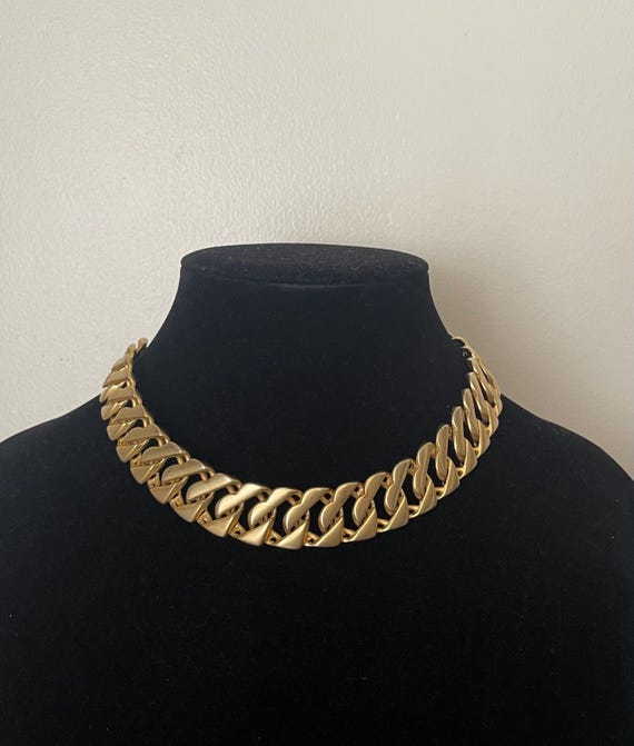 Erwin Pearl P.E.P PEP matte gold, satin gold necklace