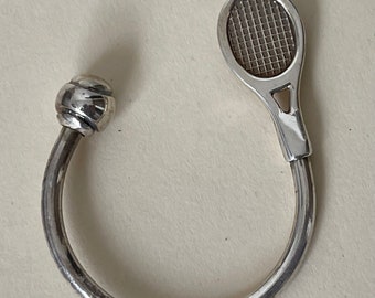 Tiffany & Co 1999 Tennis Ball and Racket Key Ring - Etsy