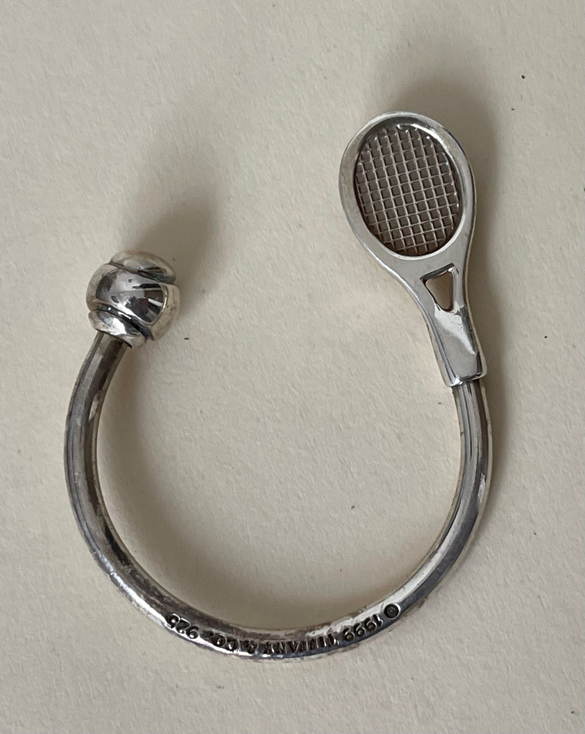 Tiffany & Co 1999 Tennis Ball and Racket Key Ring - Etsy