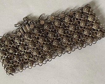 ヴィンテージ スパン スターリングシルバー フィリグリー 繊細な 