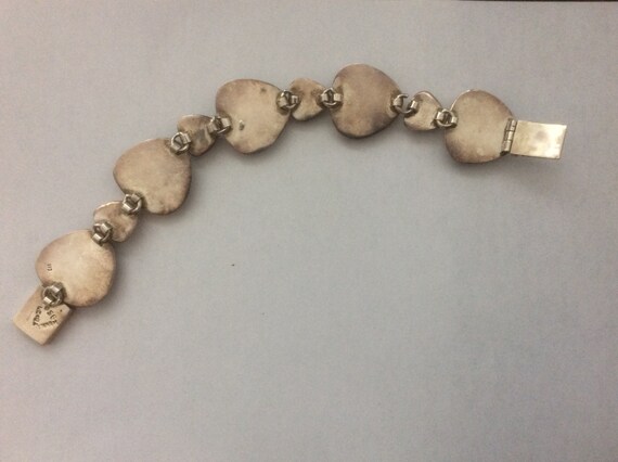 Taxco Mexican silver 950, turquoise, black onyx link … - Gem