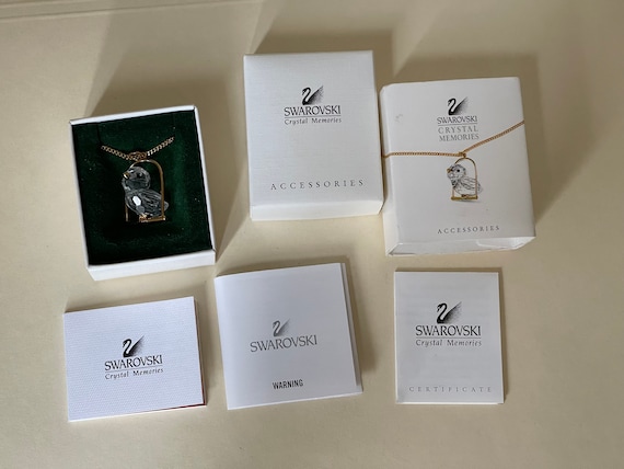 Swarovski Crystal Memories Bird on Perch Pendant Accessories