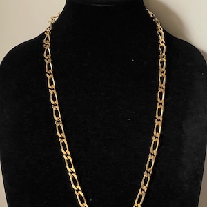 Monet gold plated curb chain 30&quot;
