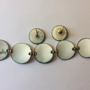 Kay Denning copper enamel earrings, bracelet. Set image 8