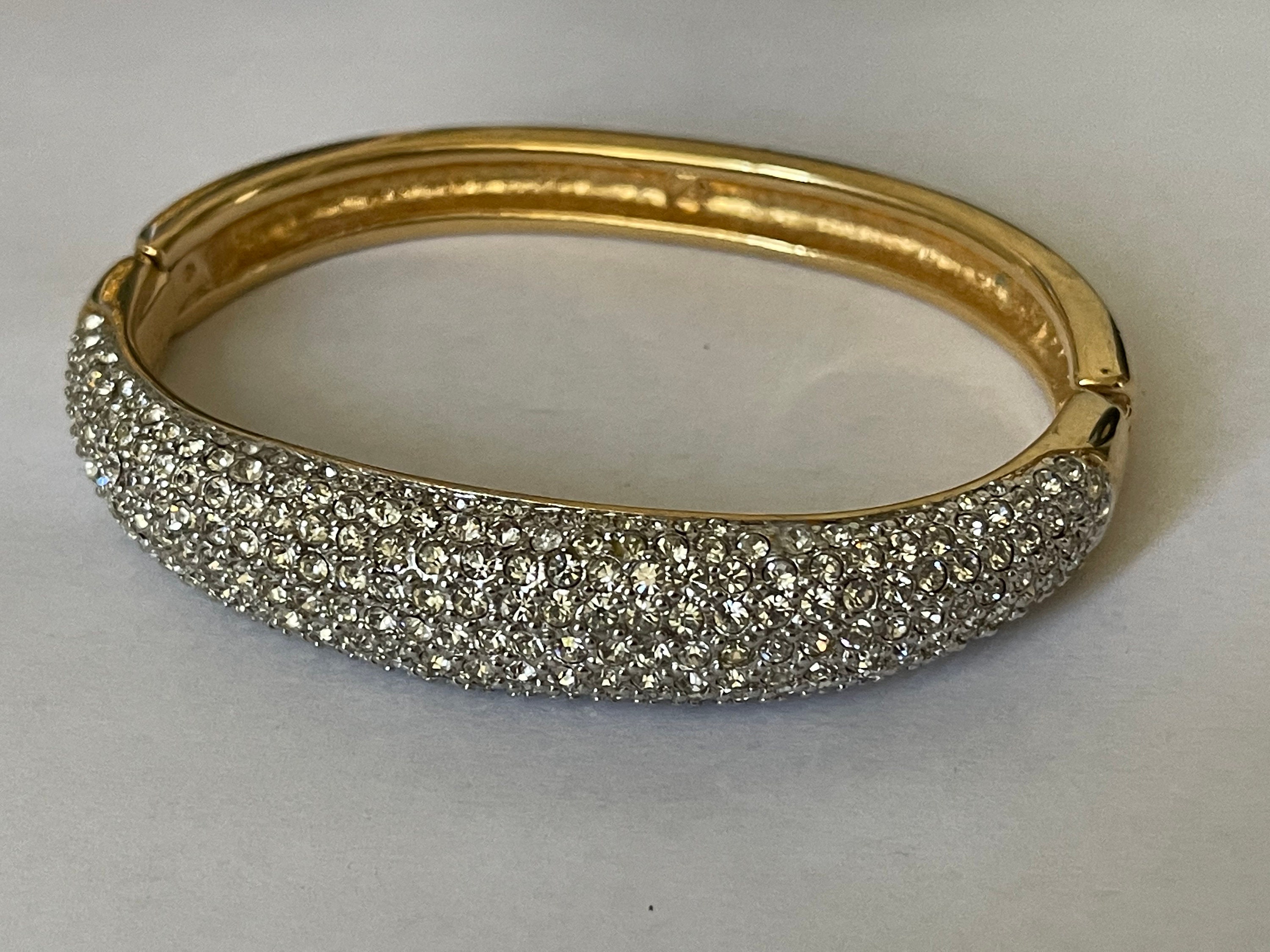Swarovski Jewelry SWAN LAKE BANGLE Bracelet, Rhodium plated