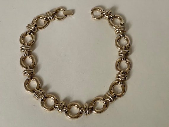 Erwin Pearl Chunky link gold tone chain necklace … - image 2