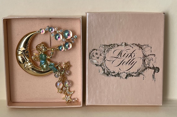 Kirks Folly Pipedream Fairy Moon Bubbles Charm Rh… - image 1