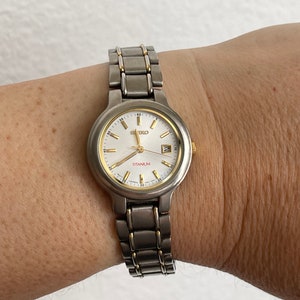 時計 1 seiko +1 technos Seiko Titanium 7N82-0991 Quartz Watch. New Battery - Etsy