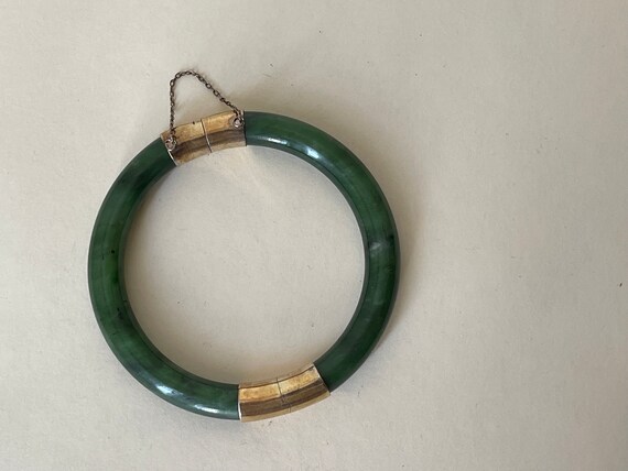 Jade and silver bangle deals