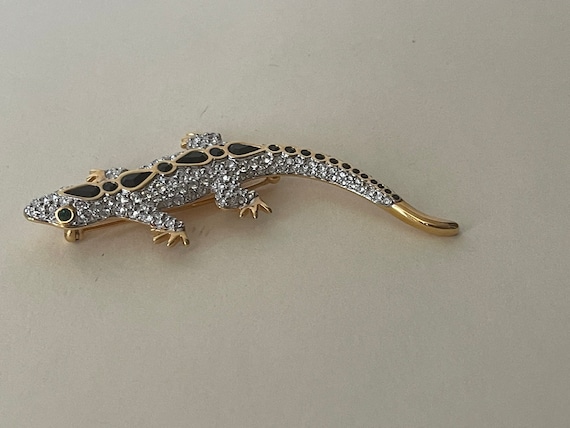 美品】Swarovski ◇超レア◇可愛いトカゲ ブローチ 美品】Swarovski ◇超レア◇可愛いトカゲ ブローチ