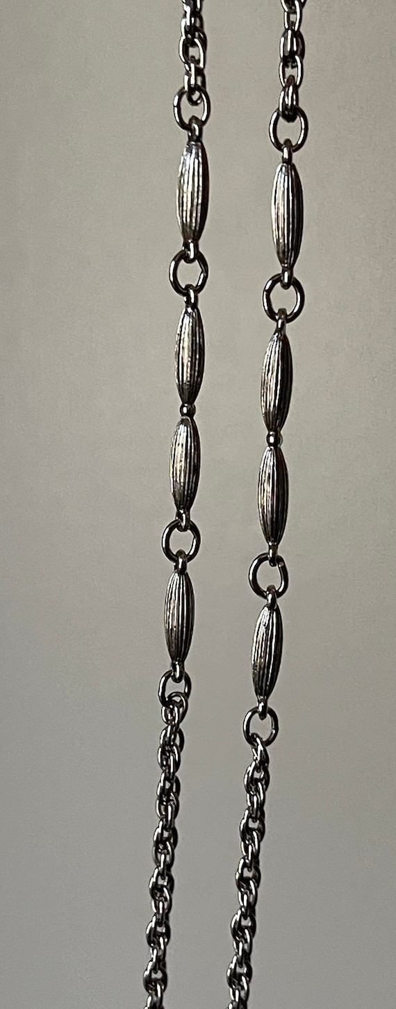 Trifari silver plated chain necklace