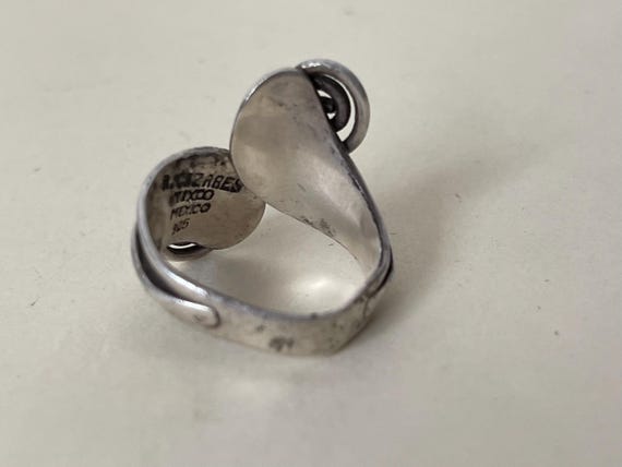 アクセサリー Vintage Mexican Silver Oval Ring 925 Sterling Silver Ring, Vintage Mexican 925 Jewelry, Made in