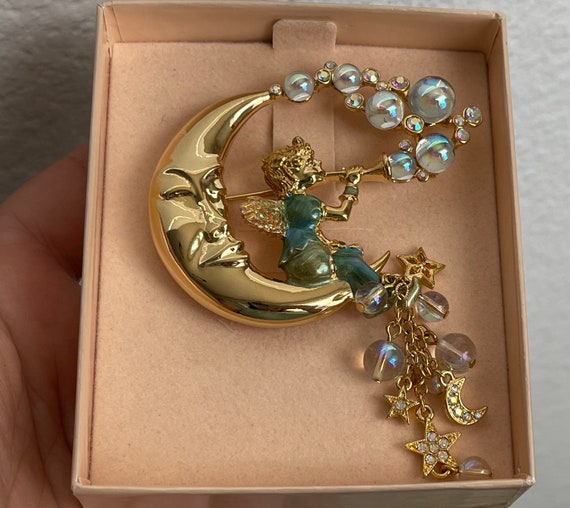 Kirks Folly Pipedream Fairy Moon Bubbles Charm Rh… - image 3