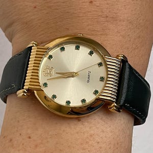 PAOLO Paolo Gucci Emerald Green Crystals, Green Genuine Leather