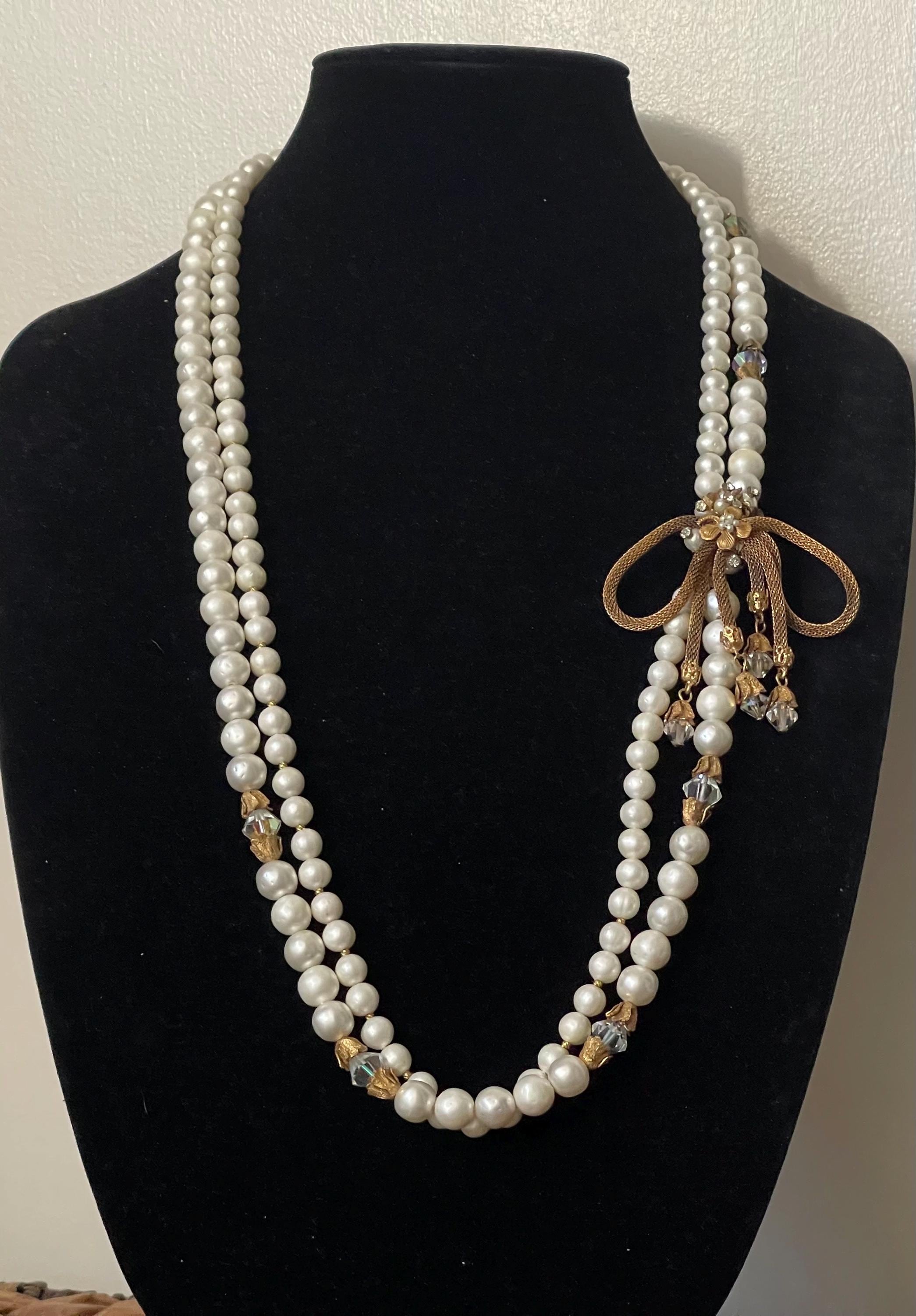 Miriam haskell crystal necklace - Etsy 日本