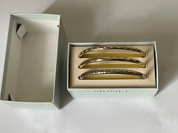 Monet stackable bangles, three bangles, trio bang… - image 1