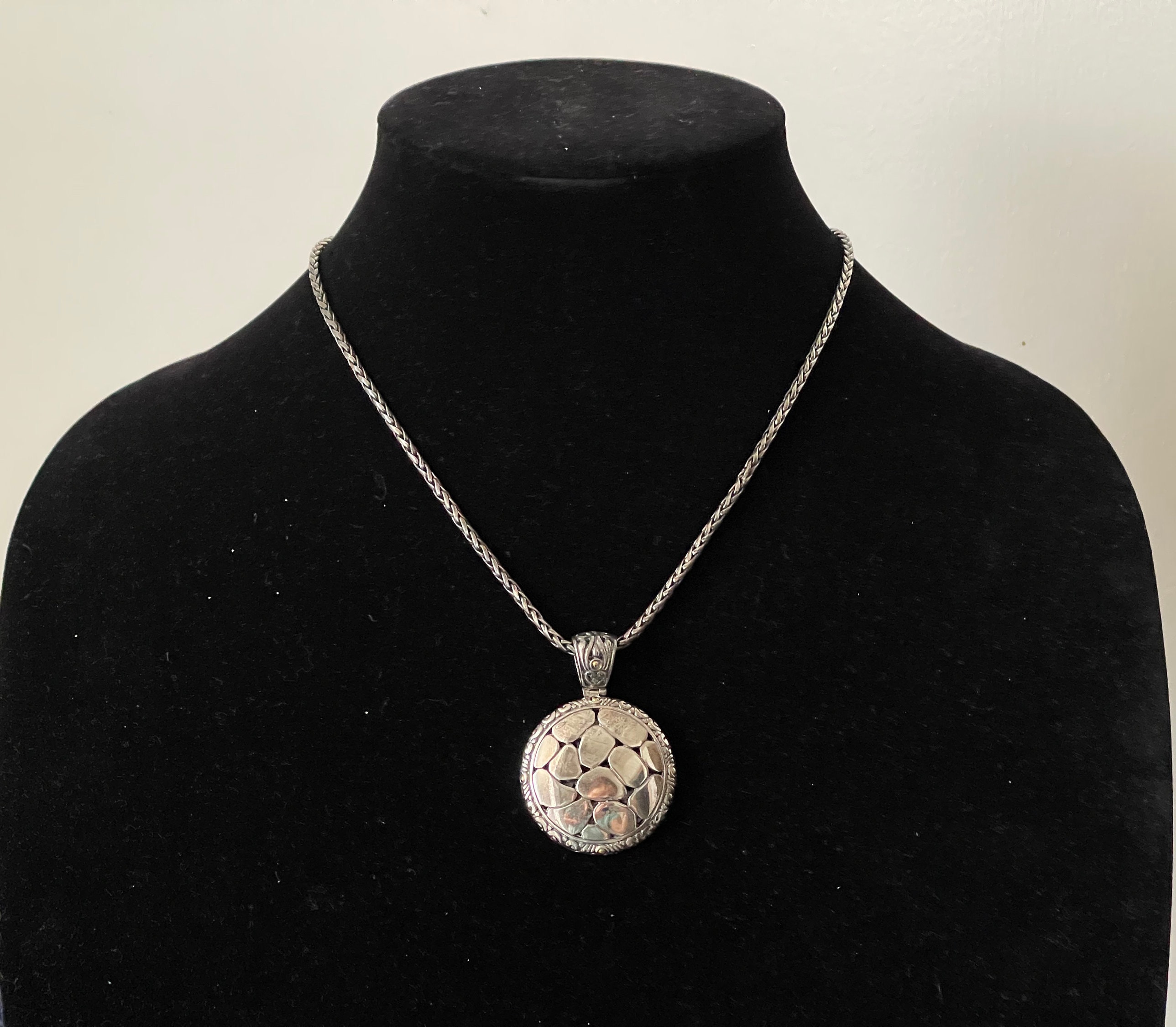 Effy BH Sterling Silver 925, 18k Gold Pendant With Chain, Necklace