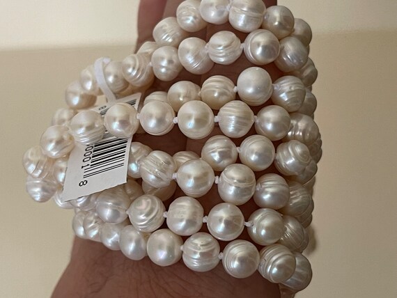 Pearl Hand Knotted 64 inches Long Strand Necklace… - image 2