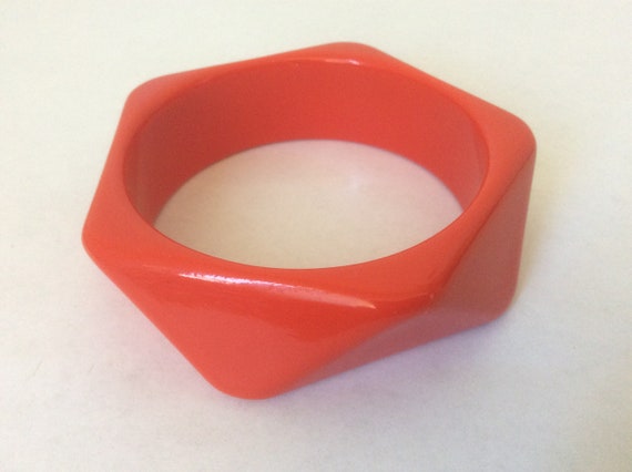 Red Plastic Bracelet. 2 1/2 Diameter. 
