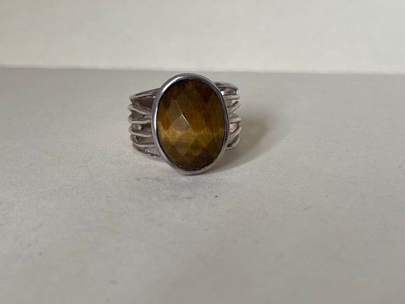 AHM Sterling silver 925 wire, faceted tiger's eye… - image 3