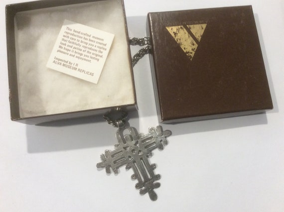 Alva Museum Replica Cross Pendant Necklace - image 1