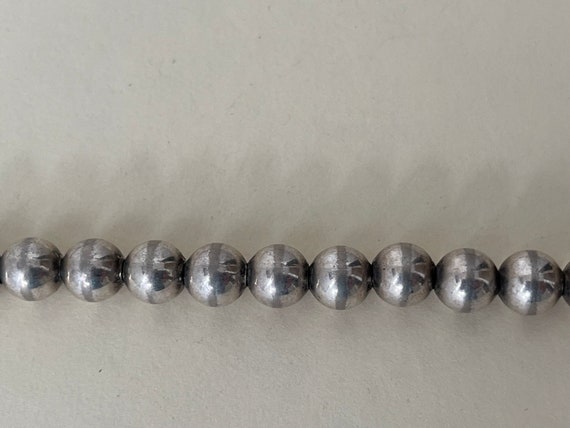 Napier silver tone beaded necklace, ball necklace… - image 4