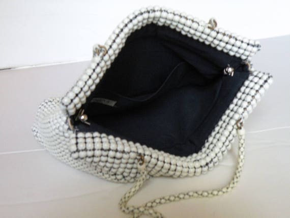 Alumesh Whiting Davis Co White Mesh metal purse. … - image 5