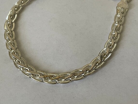 Sterling silver 925 chain bracelet 9". - image 2