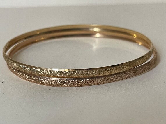 Mars Gold Brushed Narrow Bangle