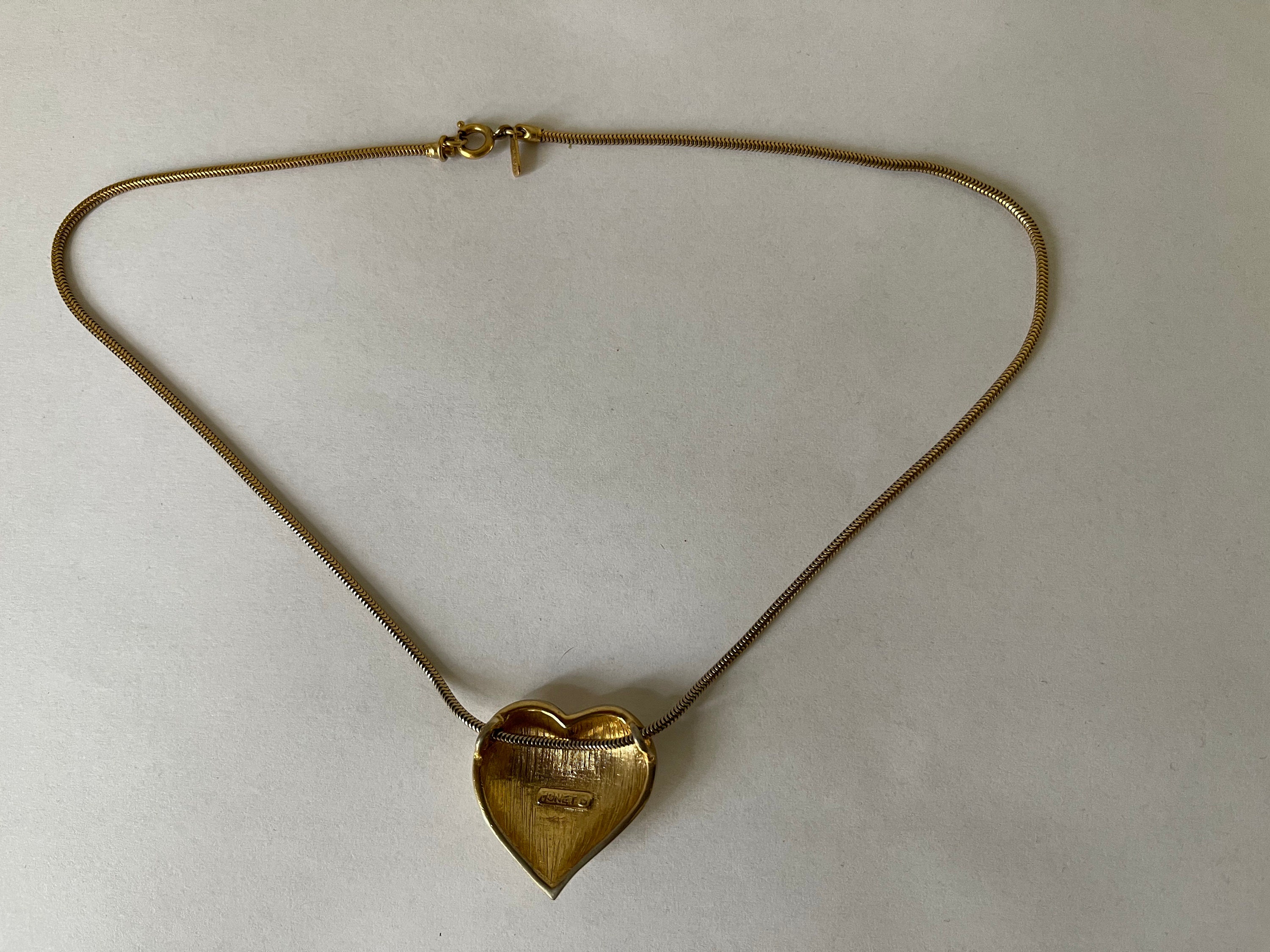 Monet 22 Kt. Gold Plated Multi Heart Link - Necklace - Catawiki