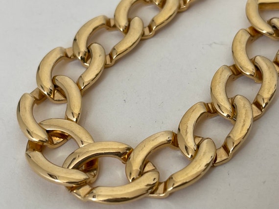 Monet gold plated chain bracelet - image 3