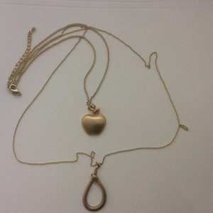 Apple serpent snake pendants necklace