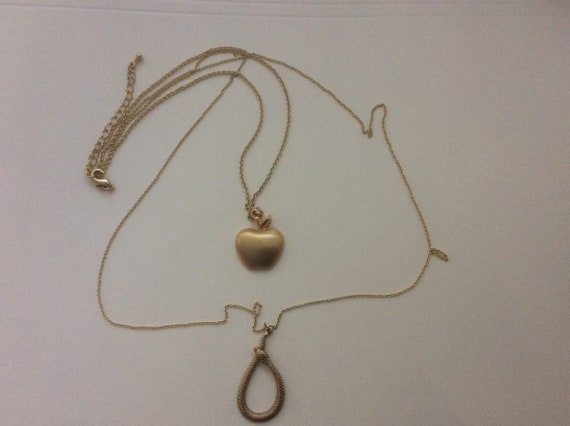 Apple serpent snake pendants necklace - image 1