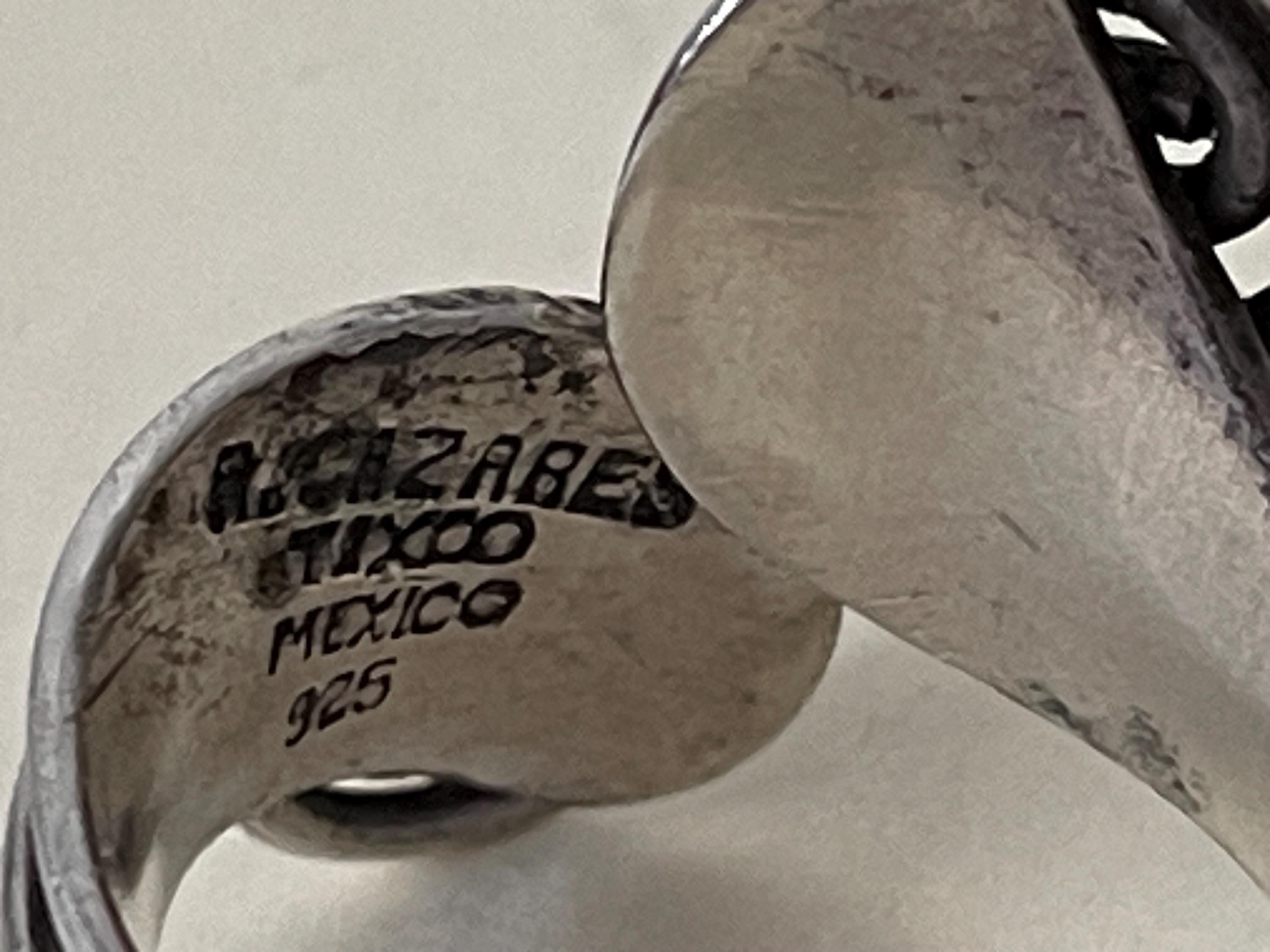 R.cazares Taxco Mexico Sterling Silver 925 Swirls, Spirals