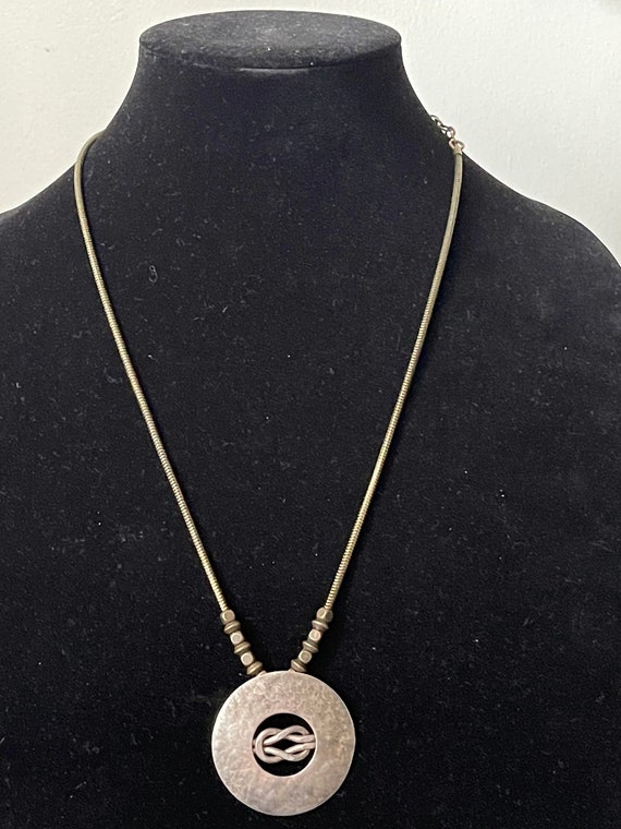Baer SF Marjorie Baer pendant with chain. Handmad… - image 2