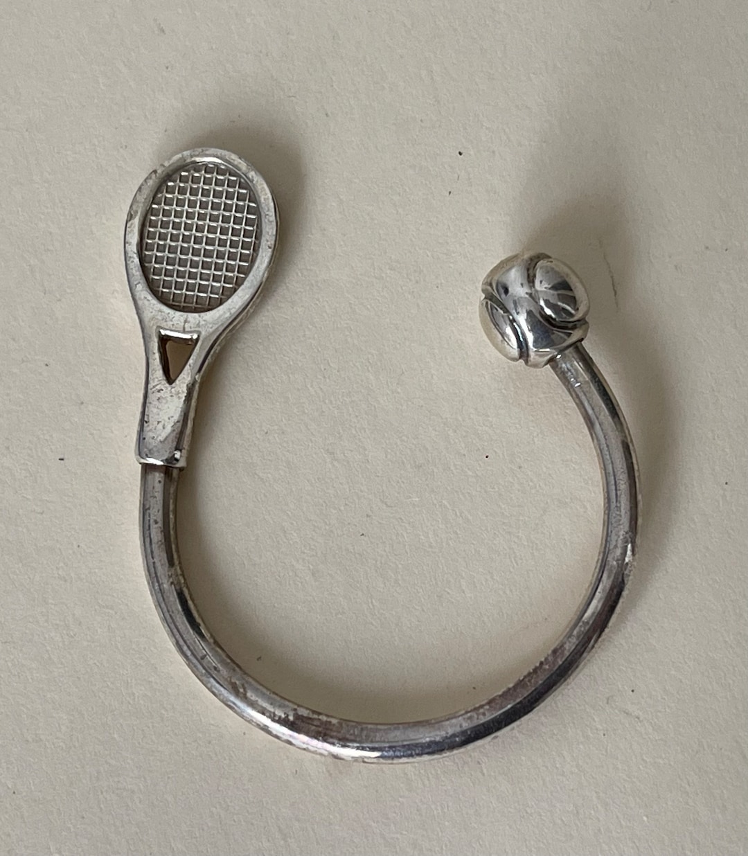 Tiffany & Co 1999 Tennis Ball and Racket Key Ring - Etsy