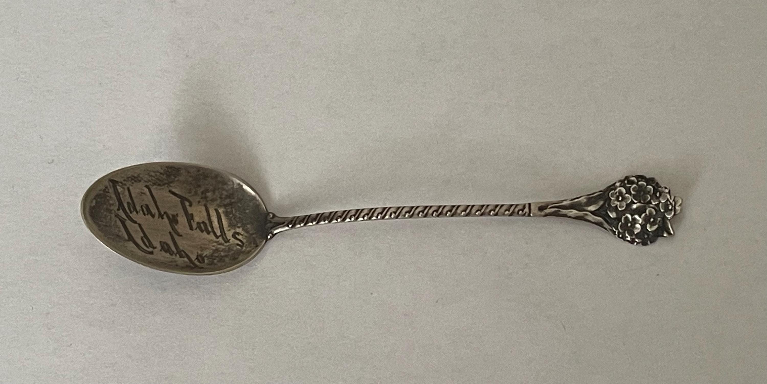 Gorham #759 Madison Floral Forget Me Not Sterling Spoon. Idaho